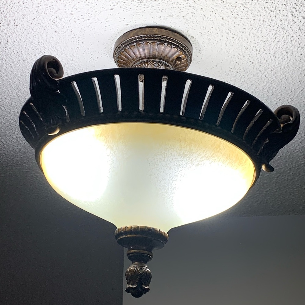 Elegant Bronze Ceiling Light Fixture